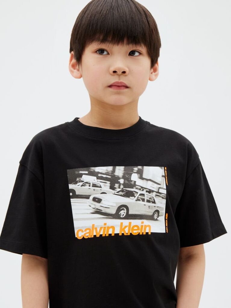 Black Kids' Logo T-shirt  Boys