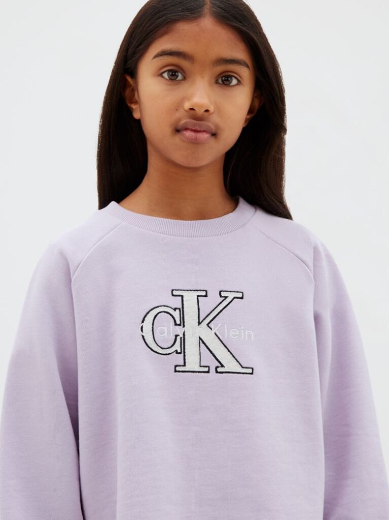 Purple Kids' High-Lo Logo Sweatshirt  Girls