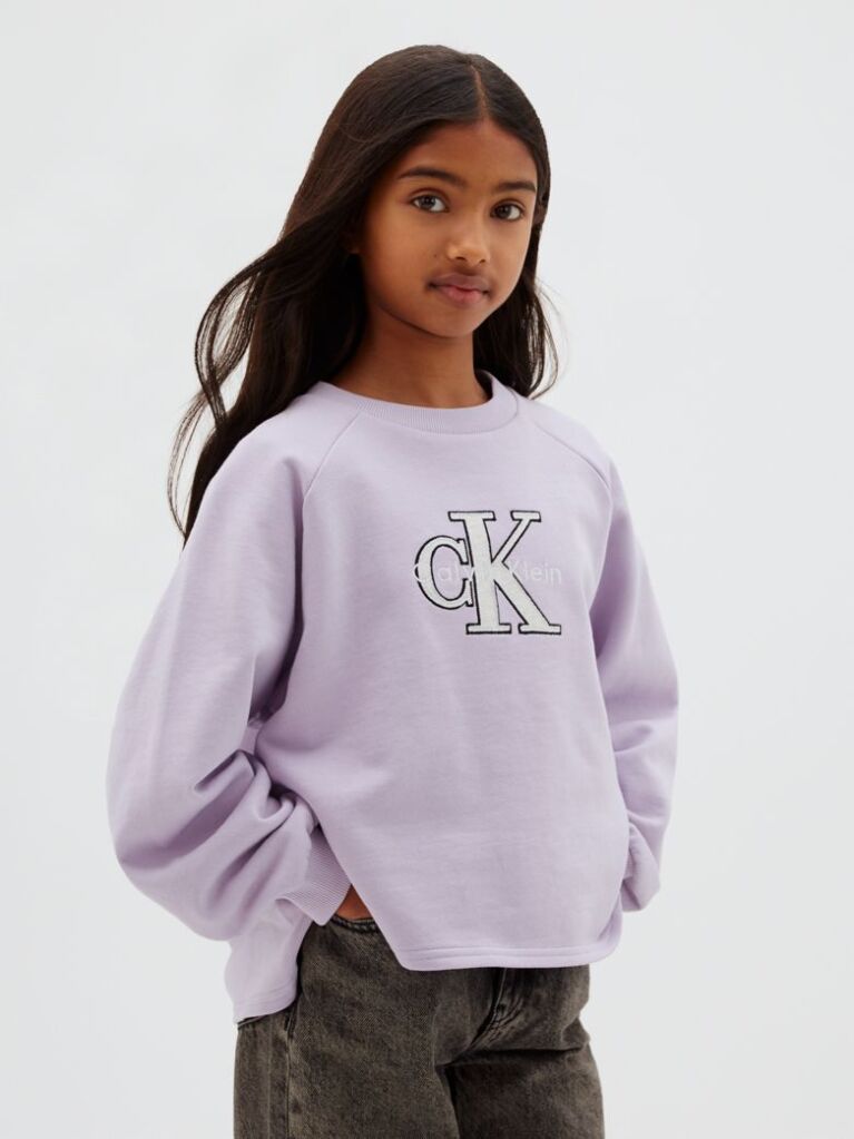 Purple Kids' High-Lo Logo Sweatshirt  Girls