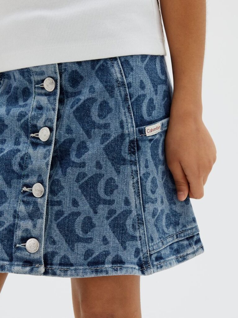 Denim Kids' Denim Logo Skirt  Girls