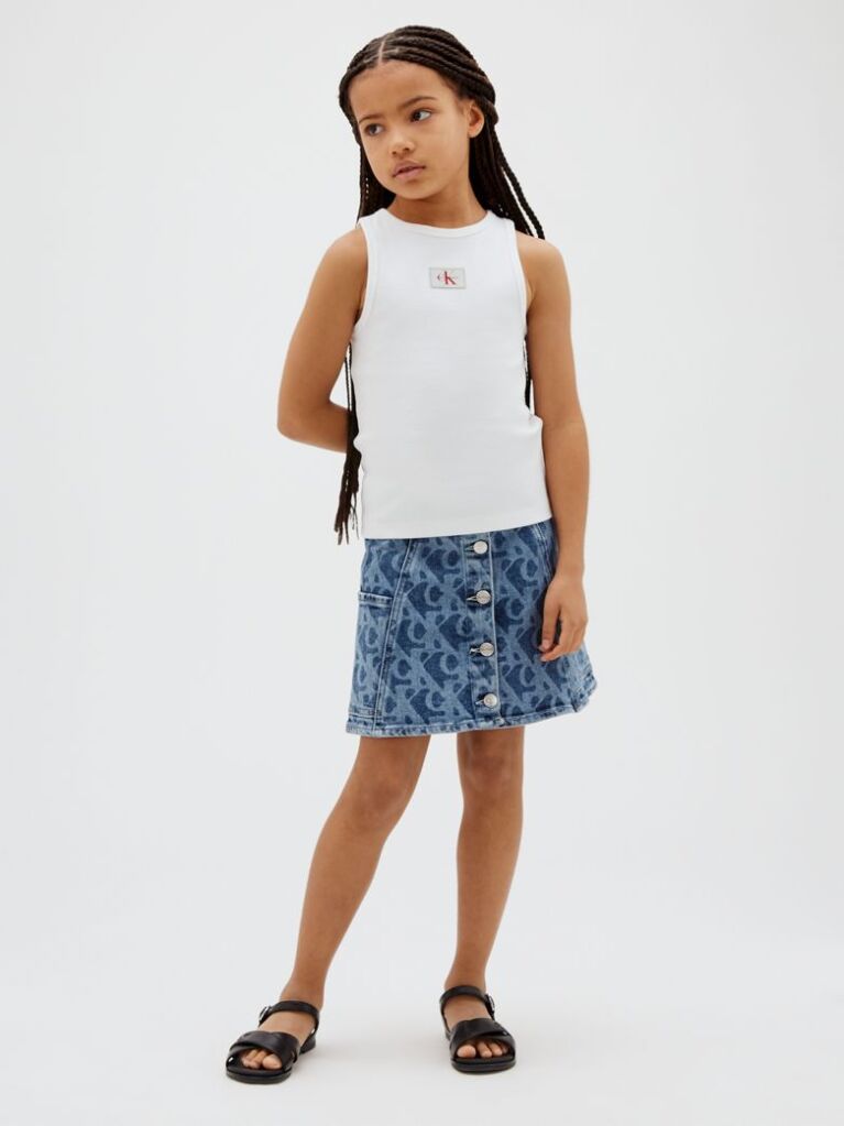 Denim Kids' Denim Logo Skirt  Girls