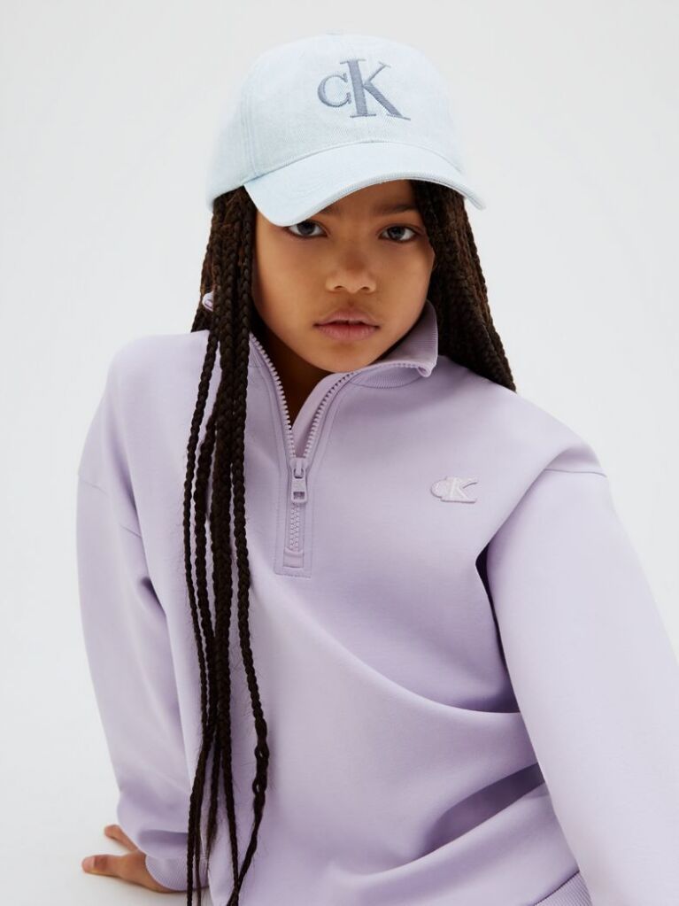 Purple Kids' 1/4 Zip Sweatshirt Dress  Girls