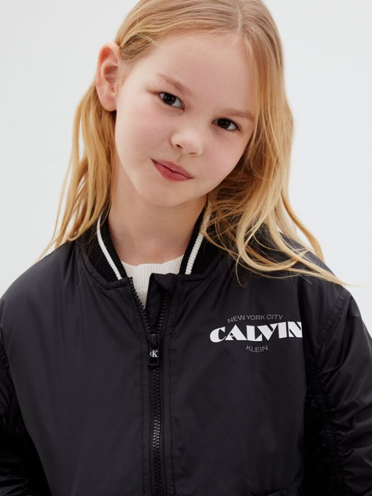 Black Kids Lightweight Bomber Jacket  Girls