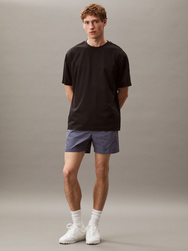 Μαύρο Αθλητικό T-shirt  Άνδρας