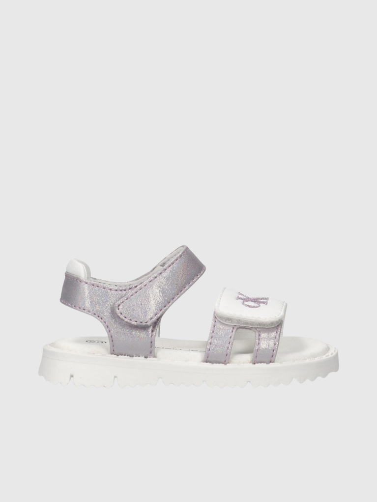 Silver Velcro Sandal  Girls