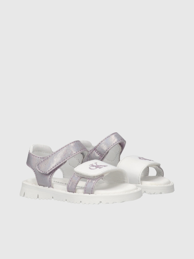 Silver Velcro Sandal  Girls