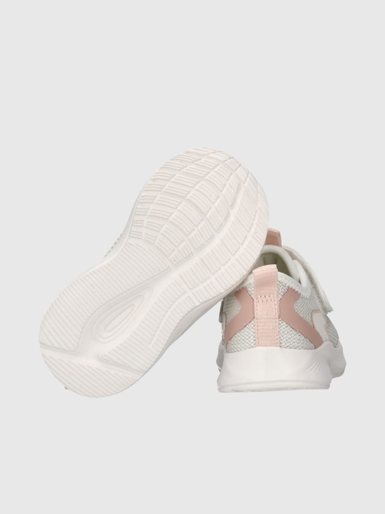 White Low Cut Velcro Sneaker  Girls