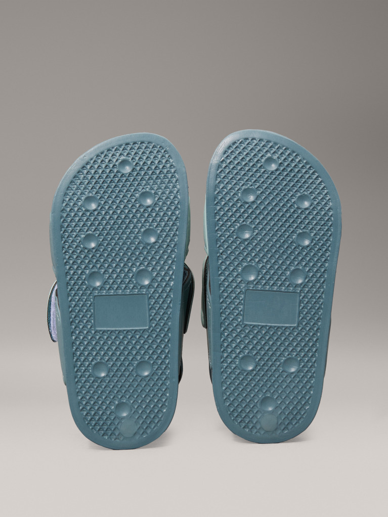 Green Velcro Sandal  Kids Unisex
