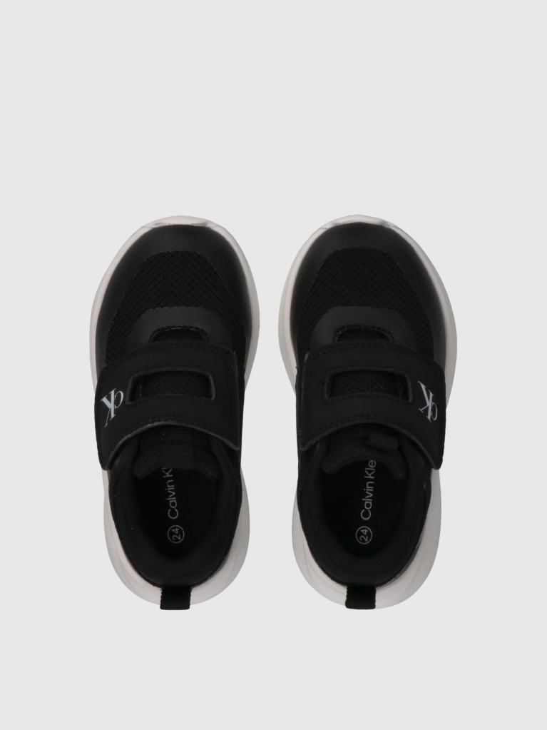 Μαύρο Sneakers Με Velcro Και Χαμηλό Κόψιμο  Παιδικό Unisex