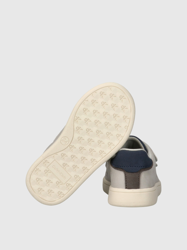 Γκρι Παιδικά Sneakers Με Velcro Και Χαμηλό Κόψιμο  Παιδικό Unisex