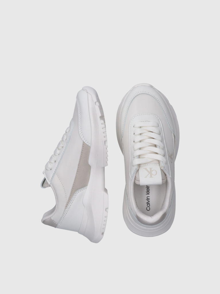 White Low Cut Lace-Up Sneaker  Girls