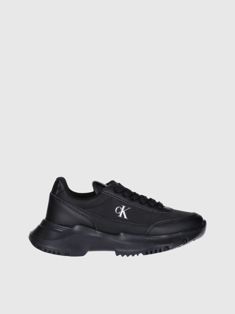Black Low Cut Lace-Up Sneaker  Girls