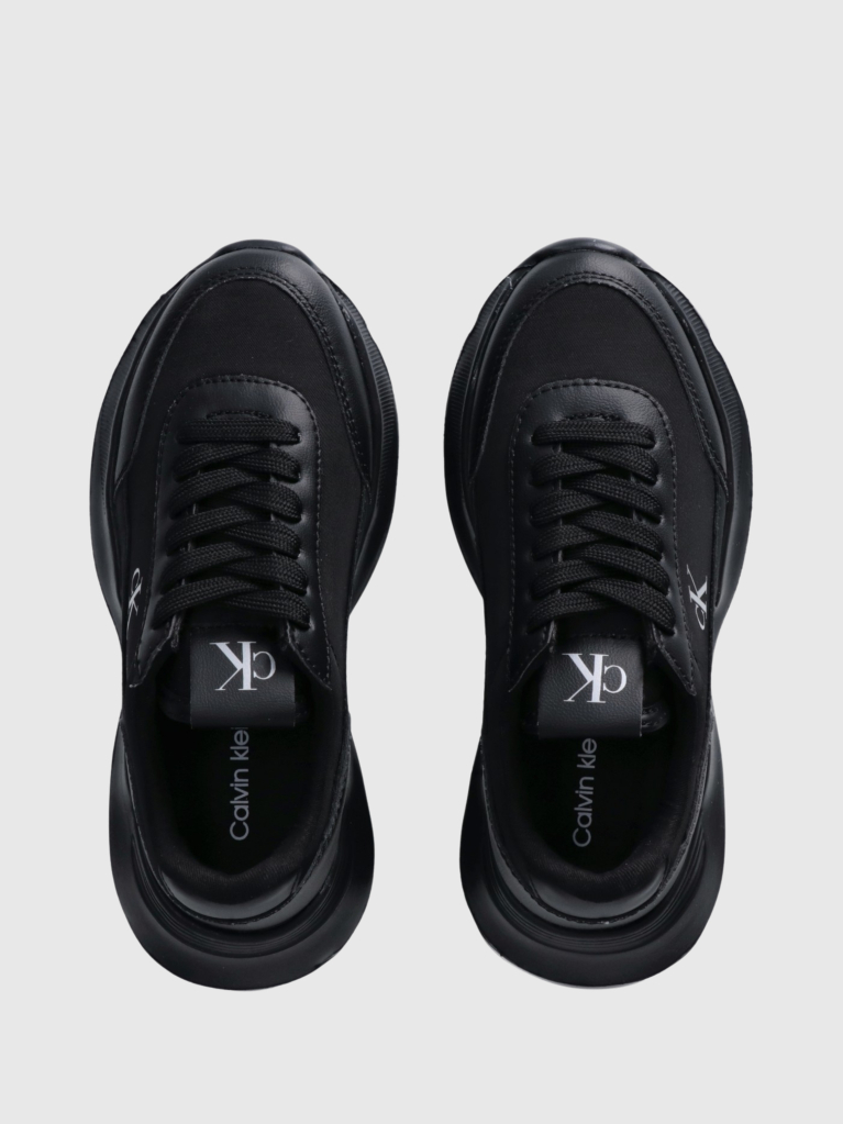Black Low Cut Lace-Up Sneaker  Girls