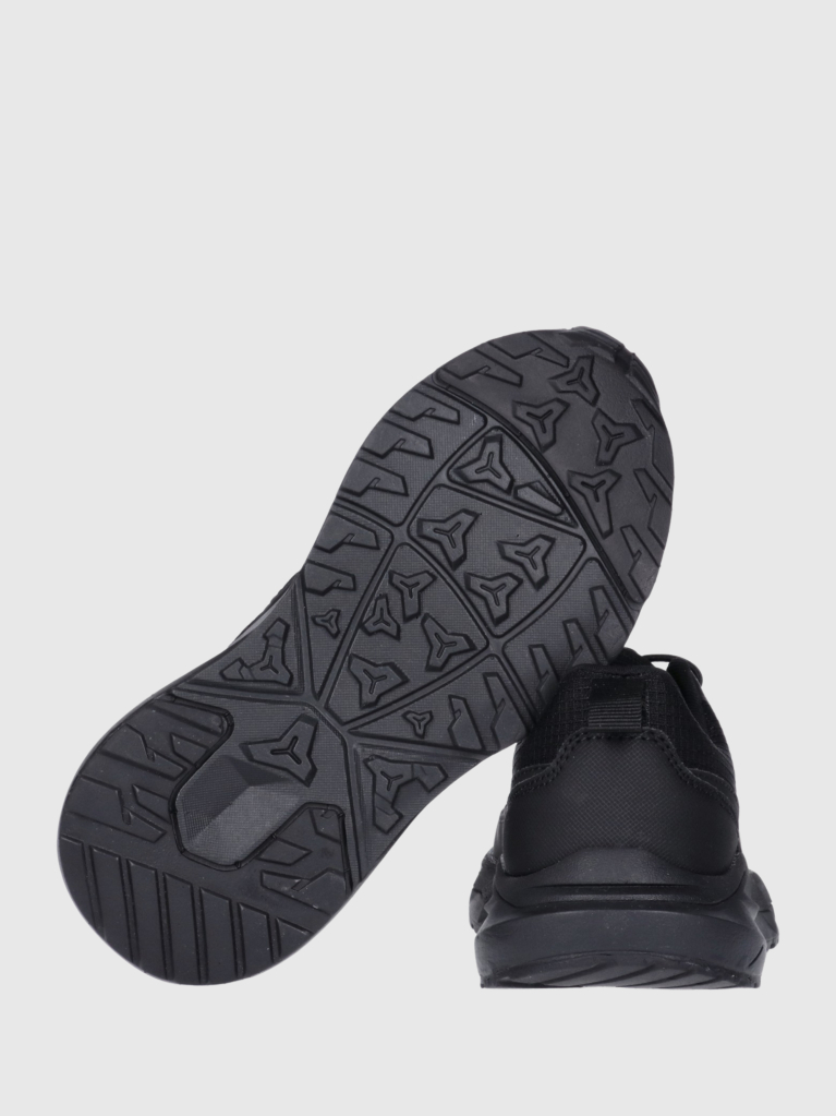 Black Low Cut Lace-Up Sneakers  Kids Unisex
