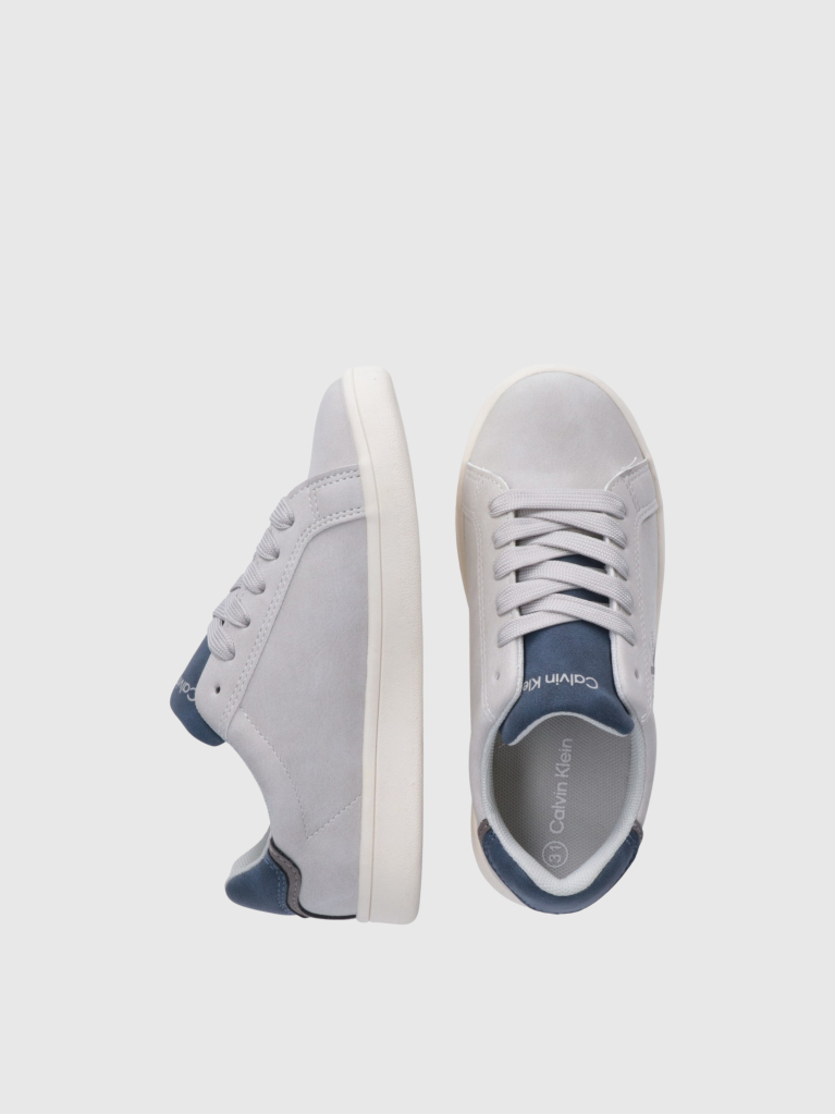 Blue Kids Low Cut Lace-Up Sneakers  Kids Unisex