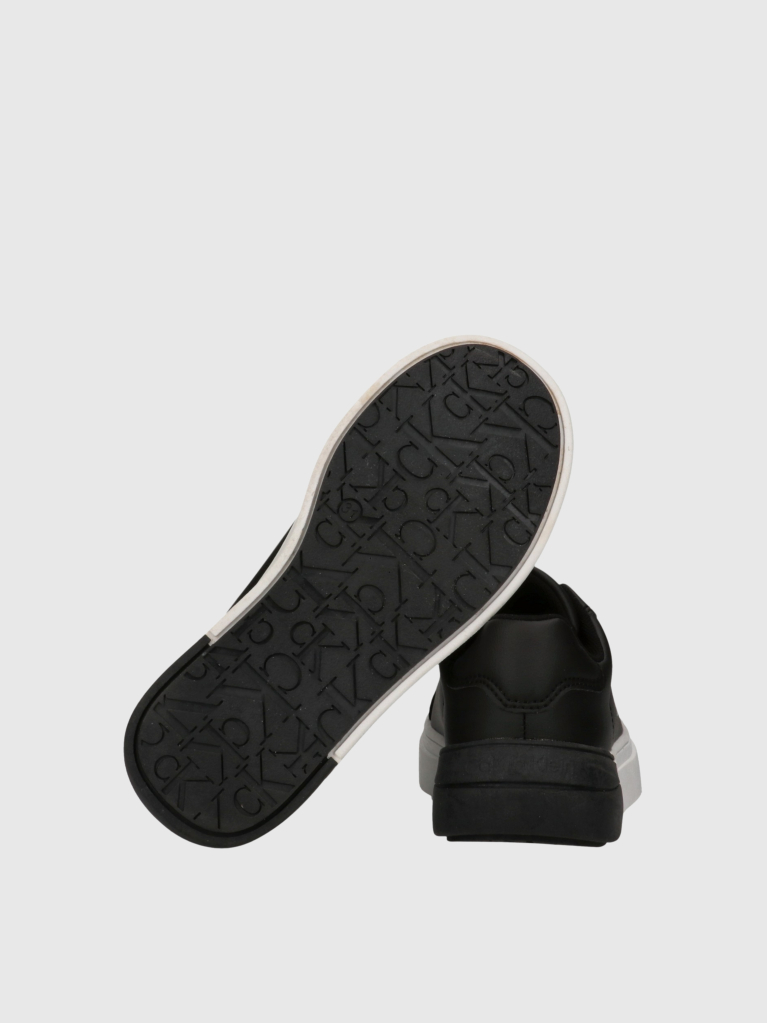 Black Kids Low Cut Lace-Up Sneakers  Kids Unisex