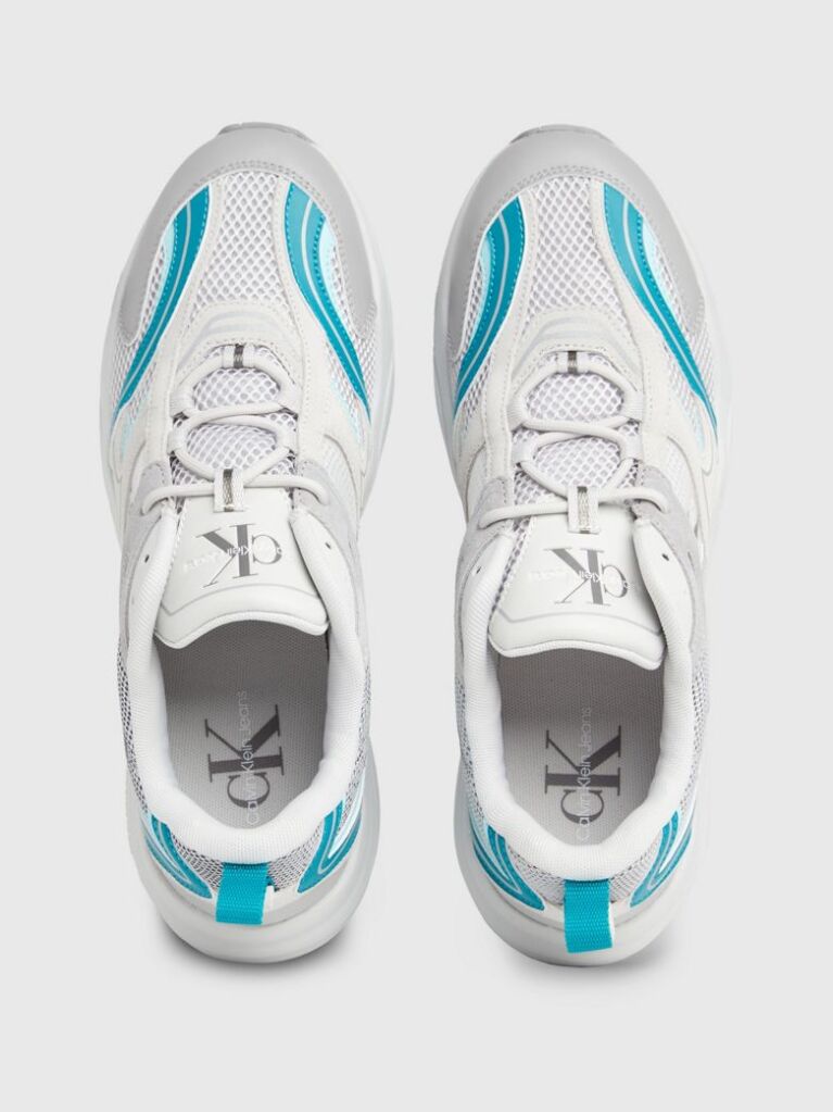 Λευκό Δερμάτινα Sneakers  Άνδρας