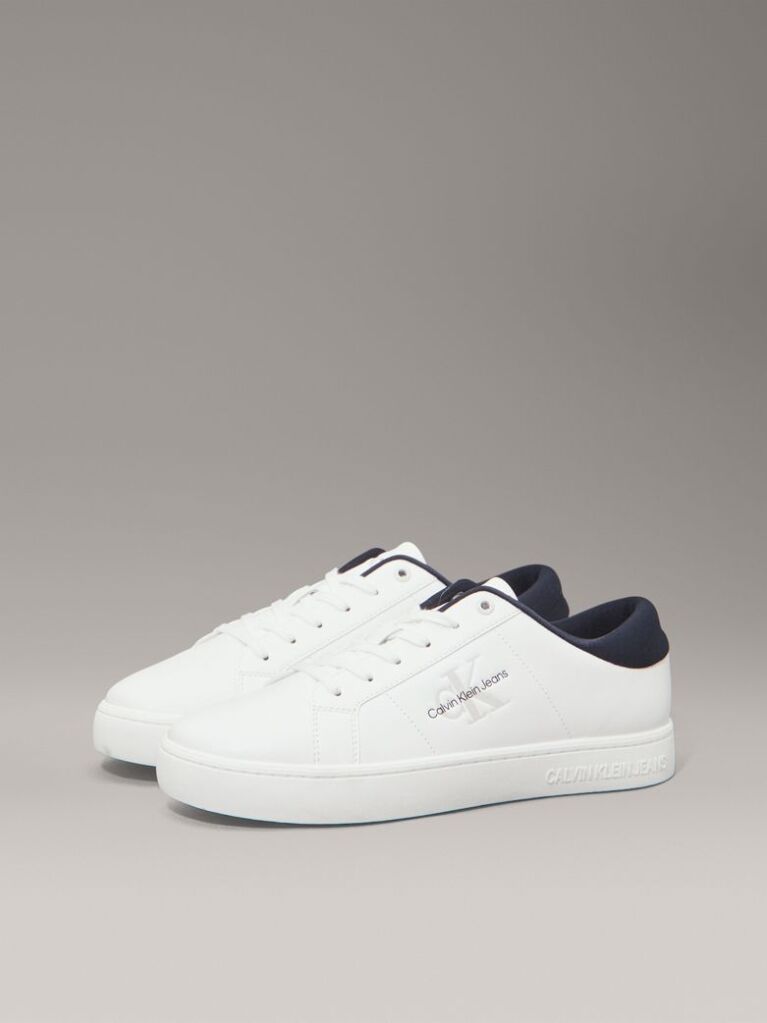 Λευκό Δερμάτινα Sneakers  Άνδρας