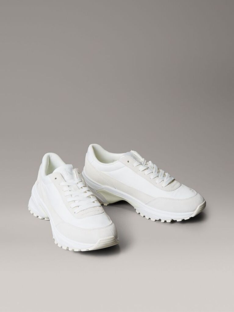 White Suede Trainers  Men