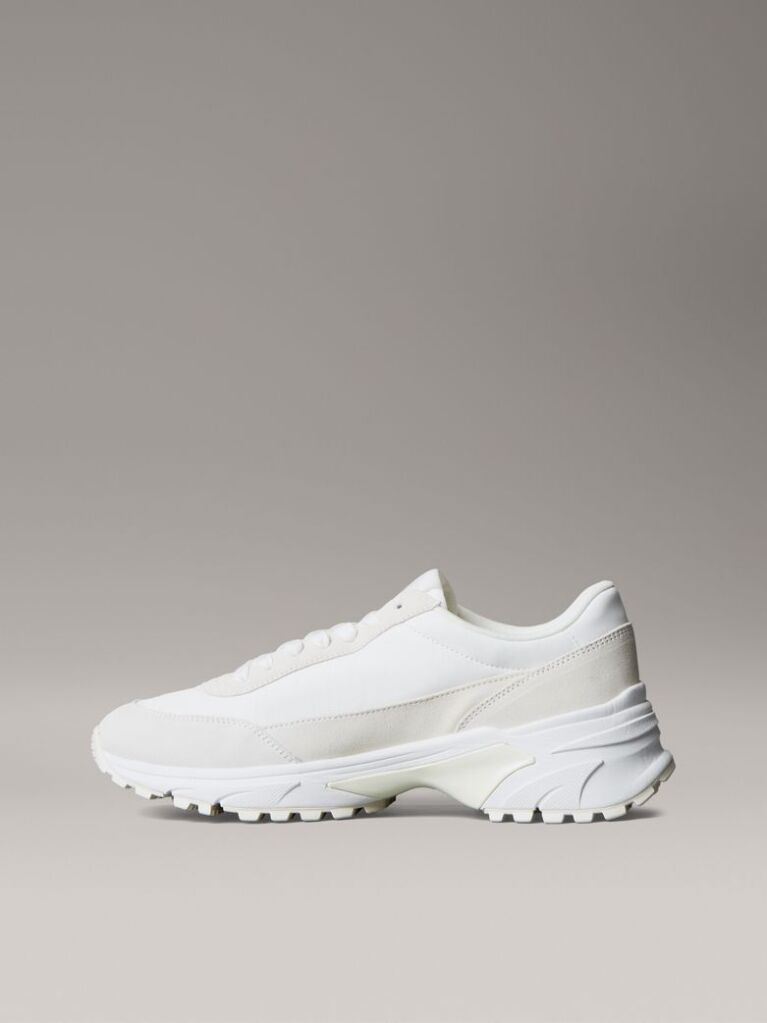 White Suede Trainers  Men