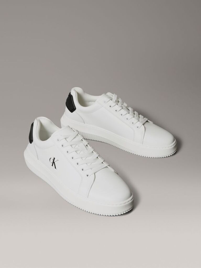 Λευκό Δερμάτινα Sneakers  Άνδρας