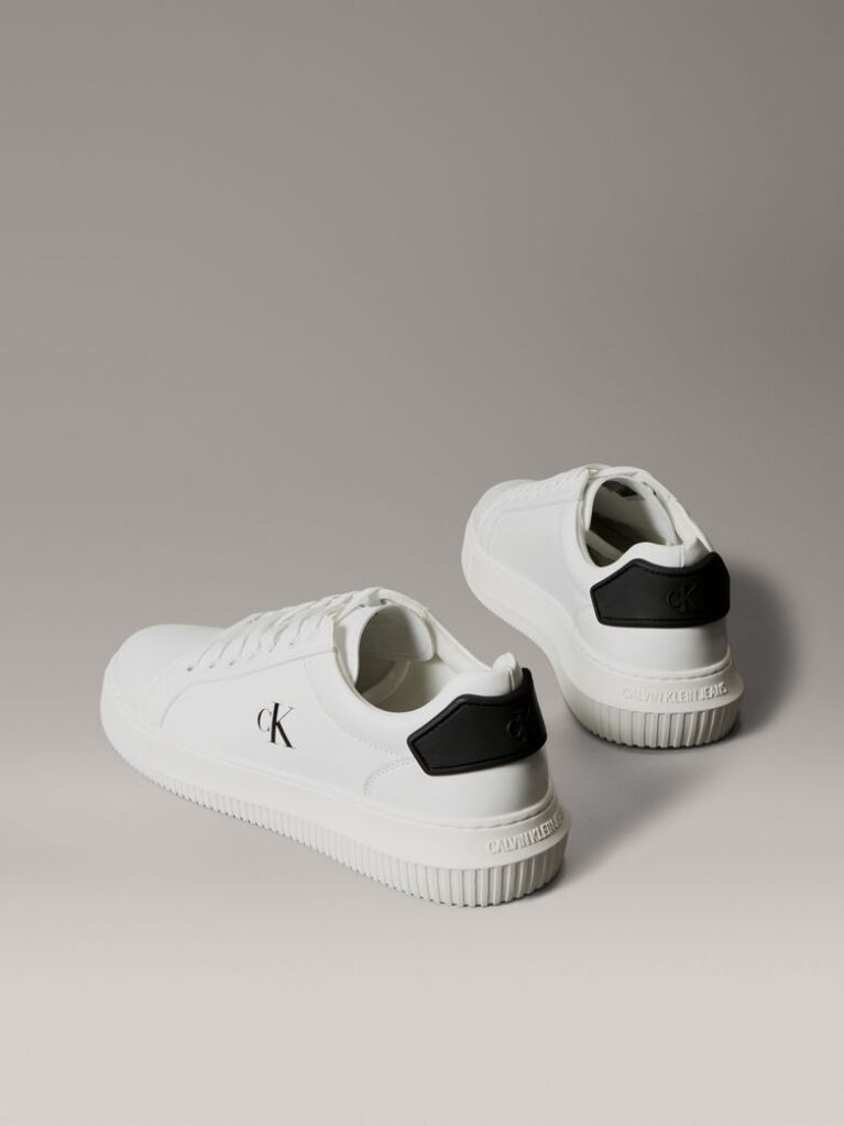 Λευκό Δερμάτινα Sneakers  Άνδρας