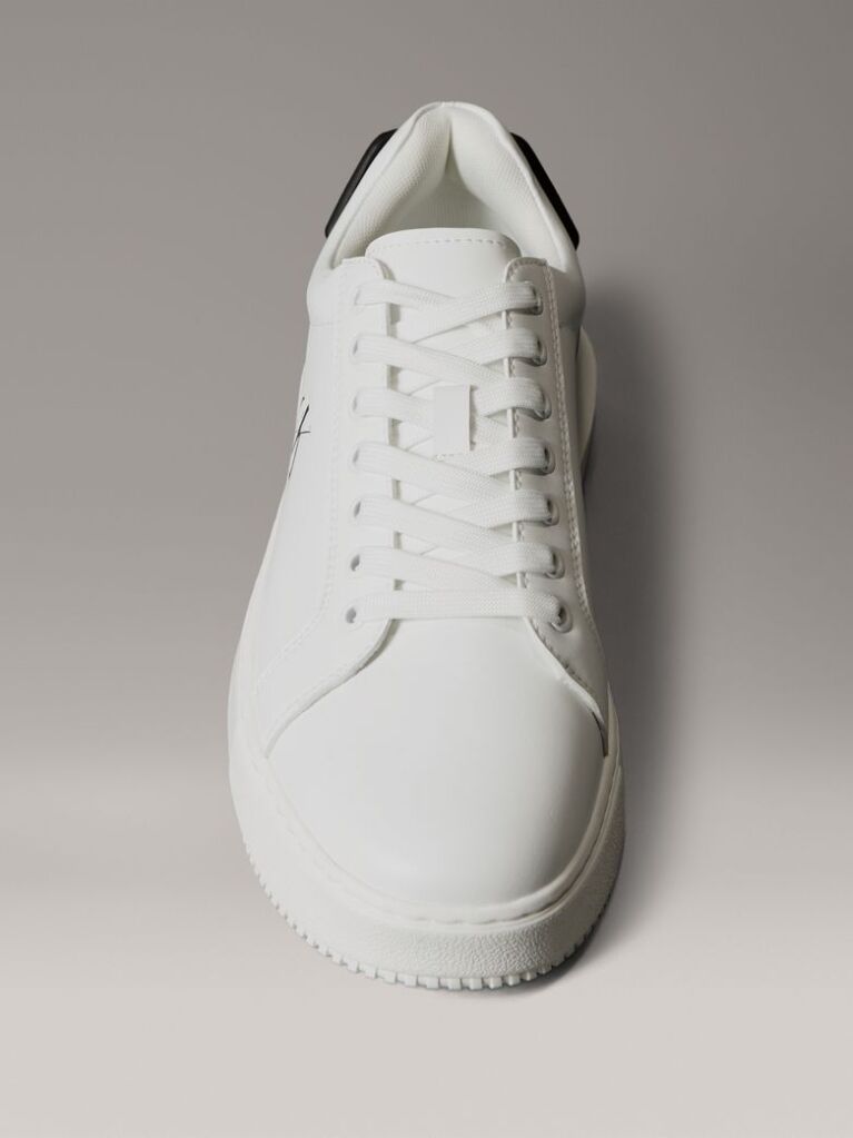 Λευκό Δερμάτινα Sneakers  Άνδρας