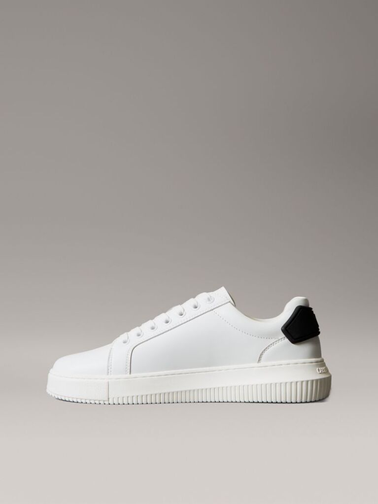 Λευκό Δερμάτινα Sneakers  Άνδρας