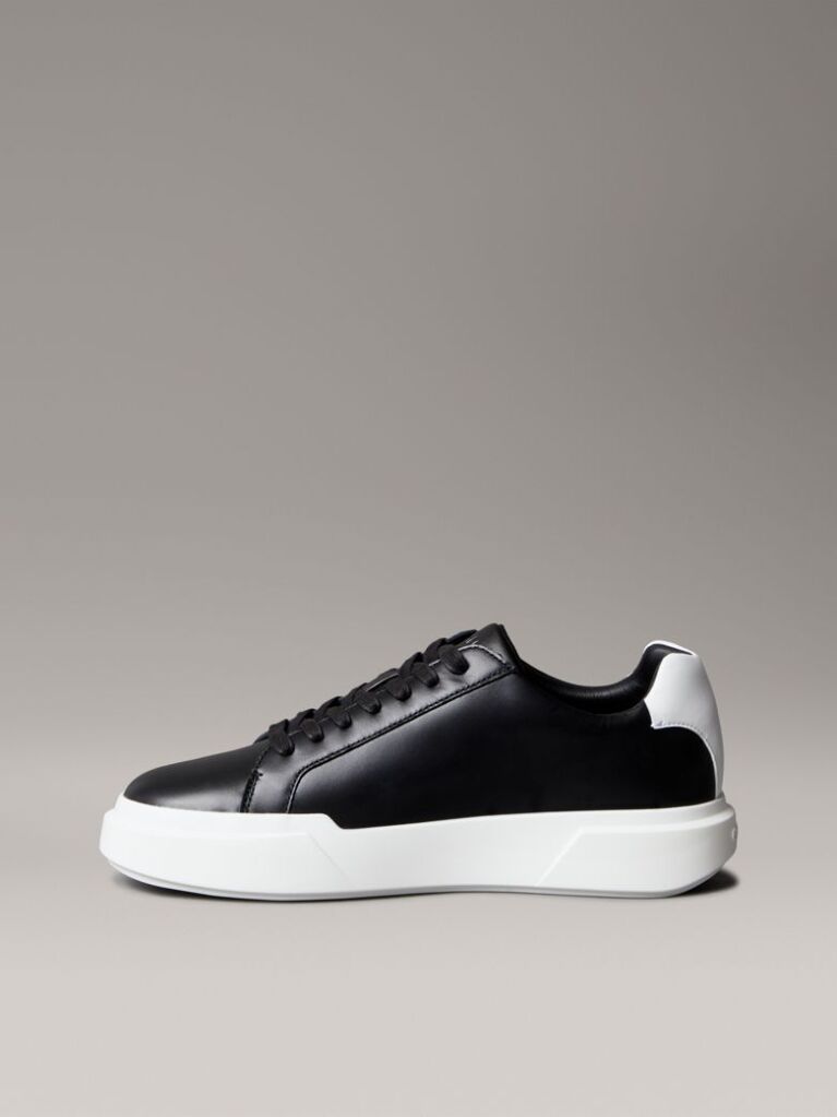 Μαύρο Δερμάτινα Sneakers NYC   Άνδρας