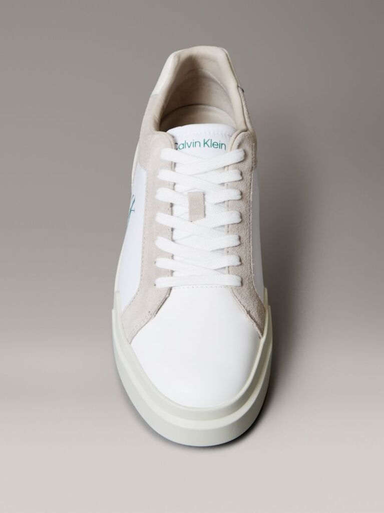 White Leather Durable Traction NYC Trainers  Men