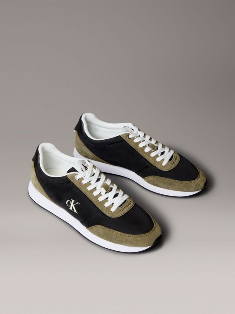 Multi Suede Mix Signature Logo Runner Trainers  Men