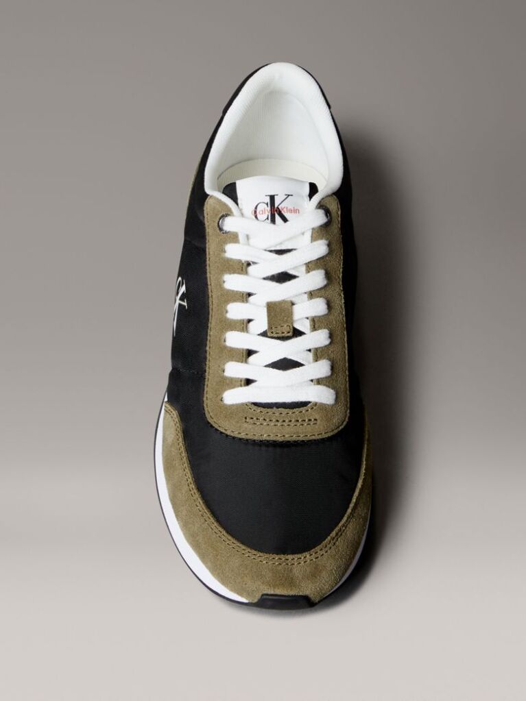 Multi Suede Mix Signature Logo Runner Trainers  Men