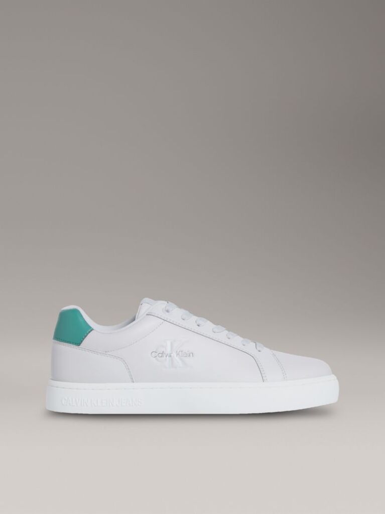 Λευκό Δερμάτινα Sneakers  Άνδρας
