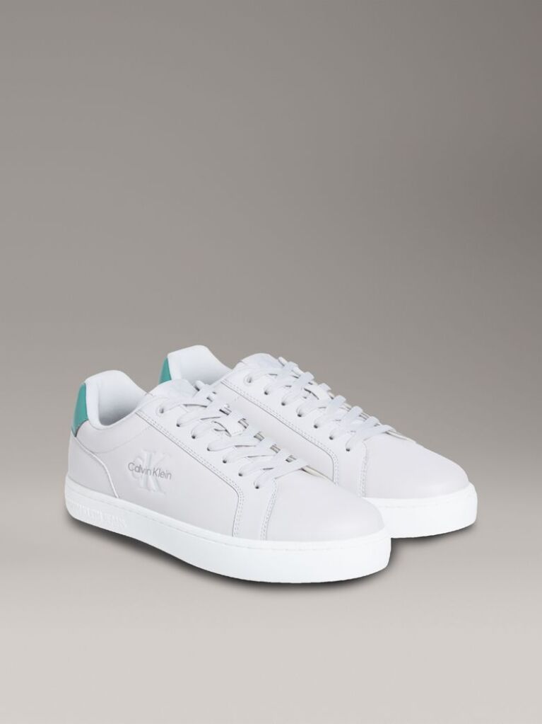 Λευκό Δερμάτινα Sneakers  Άνδρας