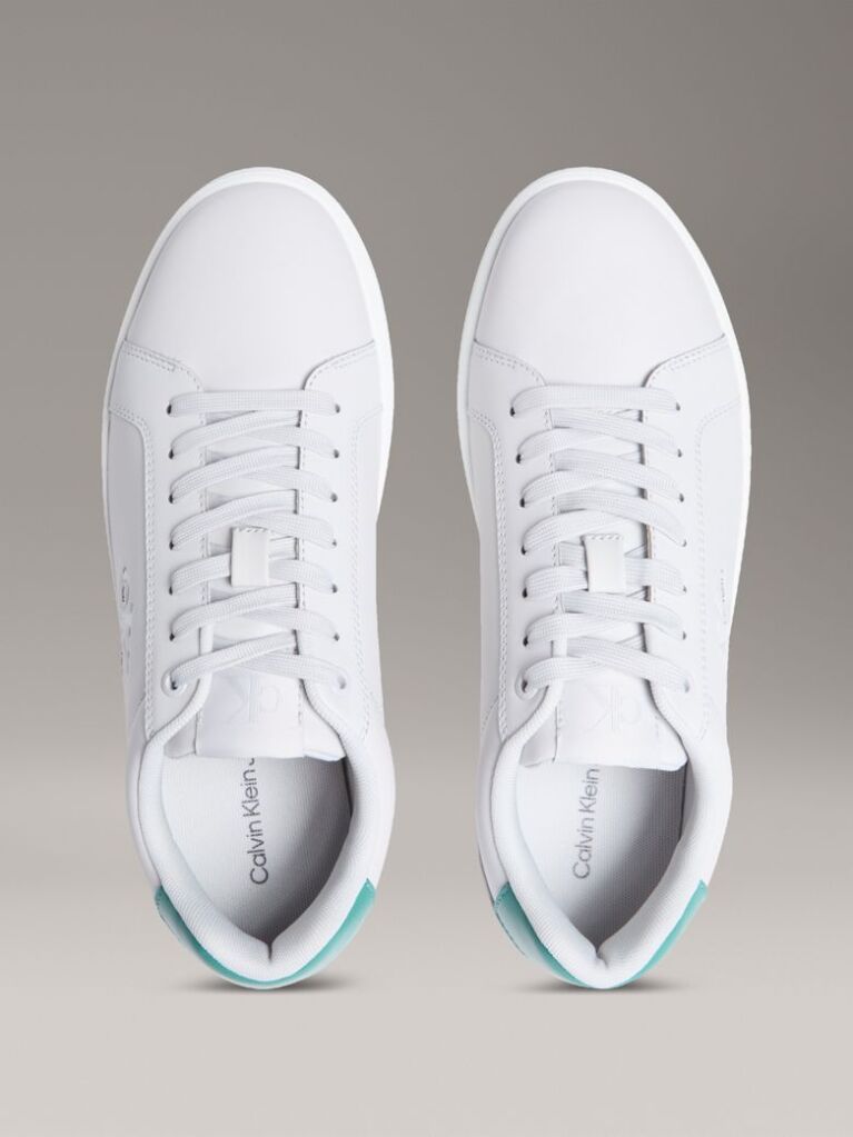 Λευκό Δερμάτινα Sneakers  Άνδρας