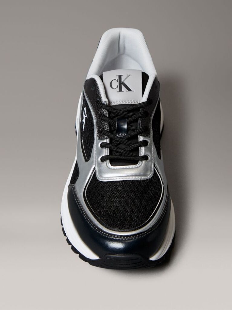 Black Trailblazer — Mesh Mix Runner Trainers  Men