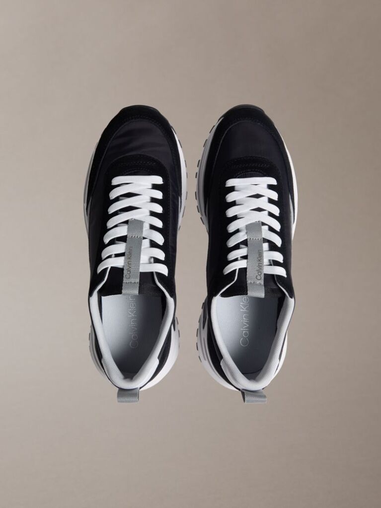 Μαύρο Sneakers Από Σουέτ Και Νάιλον  Άνδρας