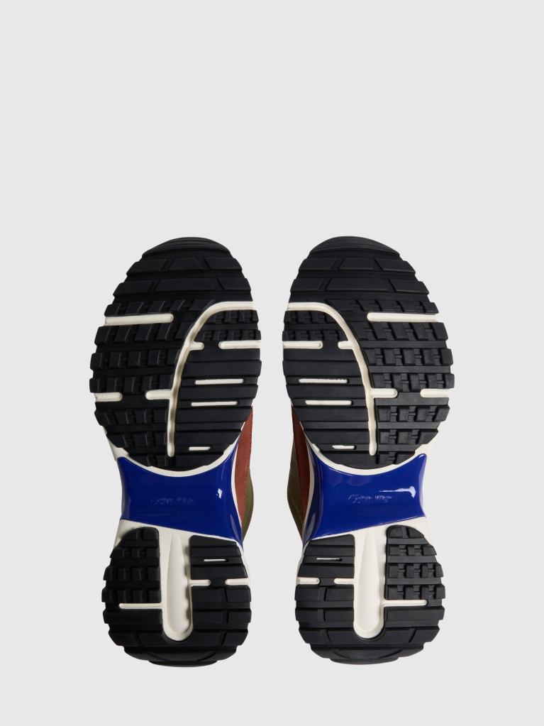 Multi Suede and Nylon Runner Trainers  Men