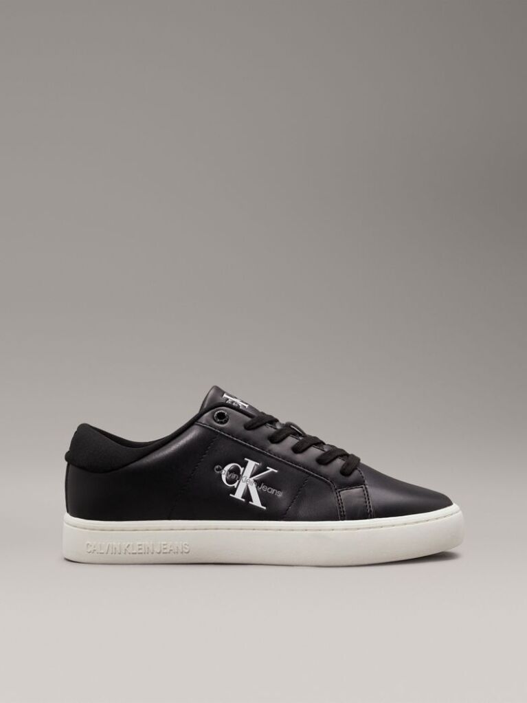 Μαύρο Δερμάτινα Sneakers  Γυναίκα