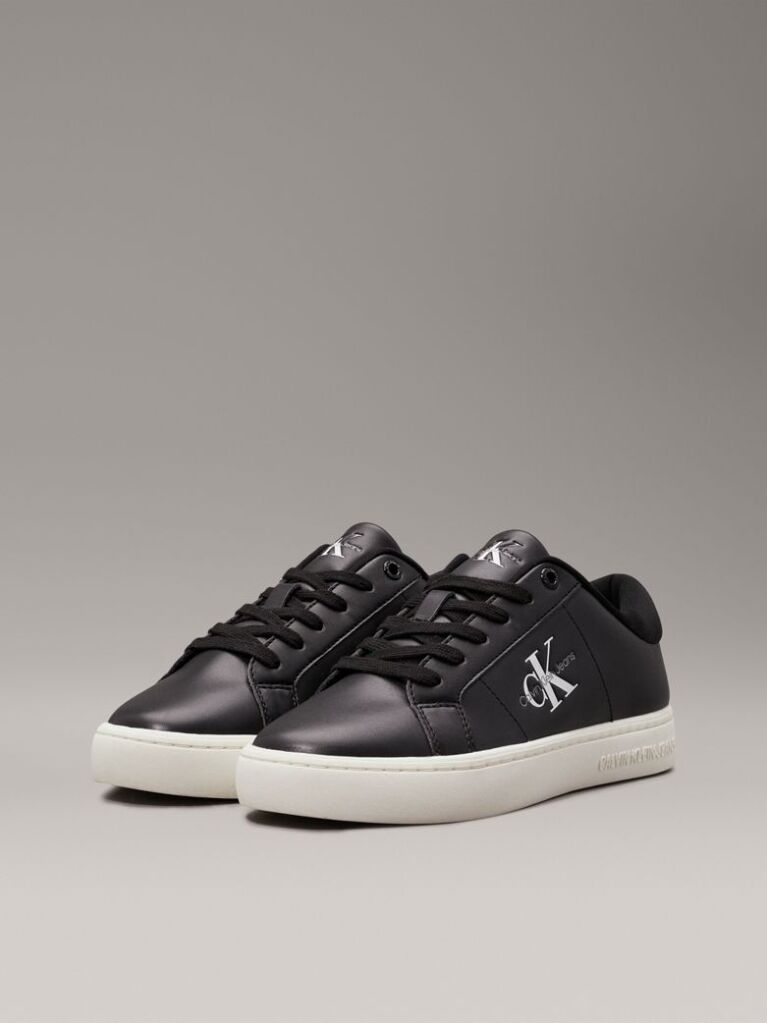 Μαύρο Δερμάτινα Sneakers  Γυναίκα