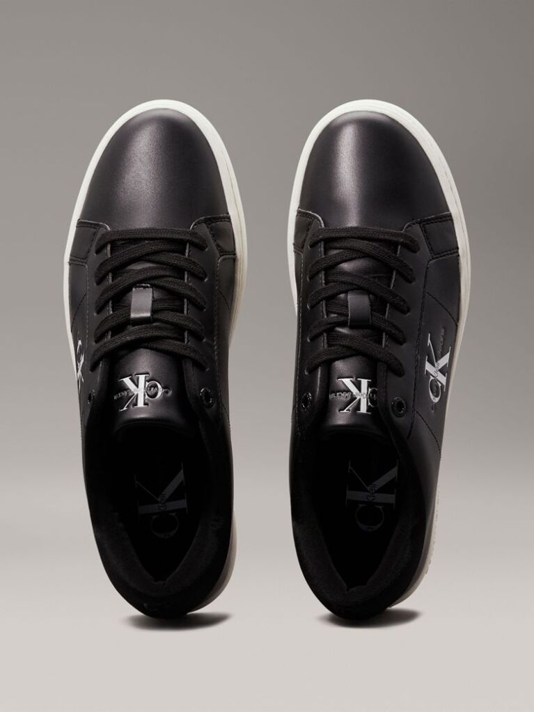 Μαύρο Δερμάτινα Sneakers  Γυναίκα