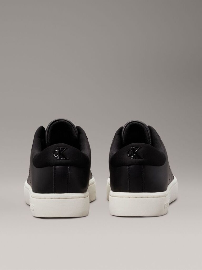 Μαύρο Δερμάτινα Sneakers  Γυναίκα