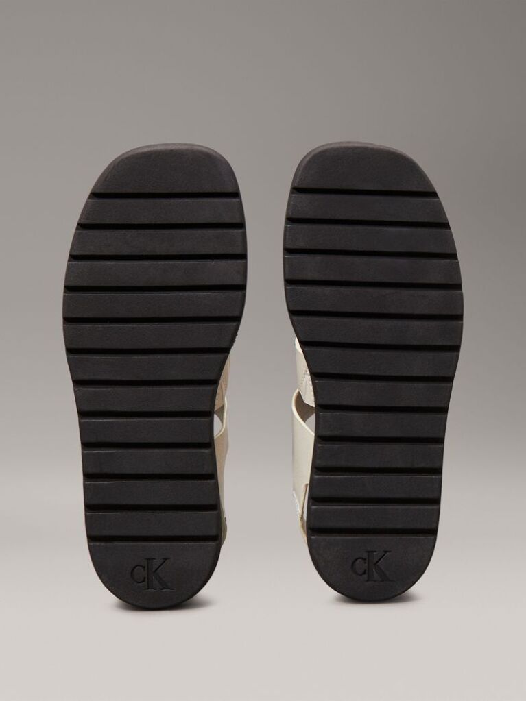 White Leather Fisherman Sandals  Women