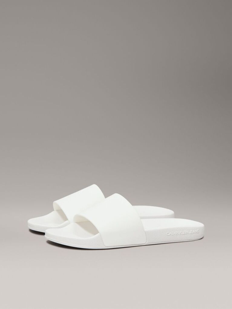 White Logo Sliders  Women