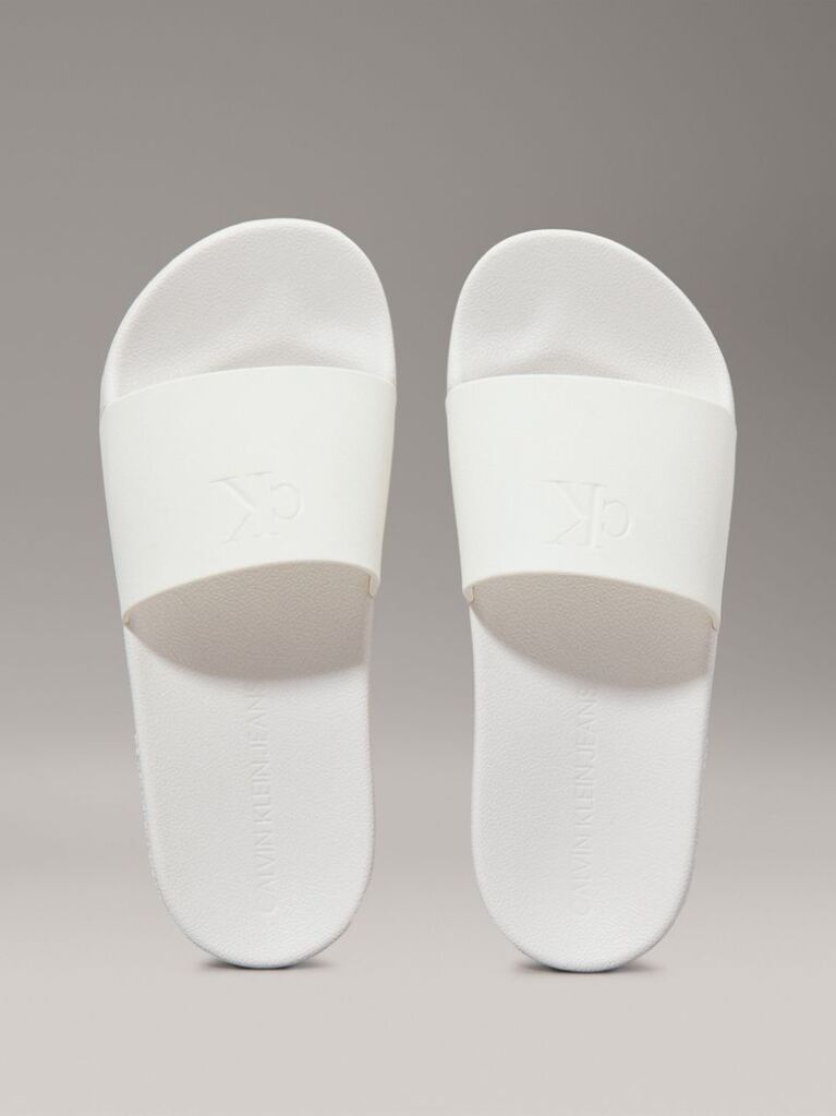 White Logo Sliders  Women