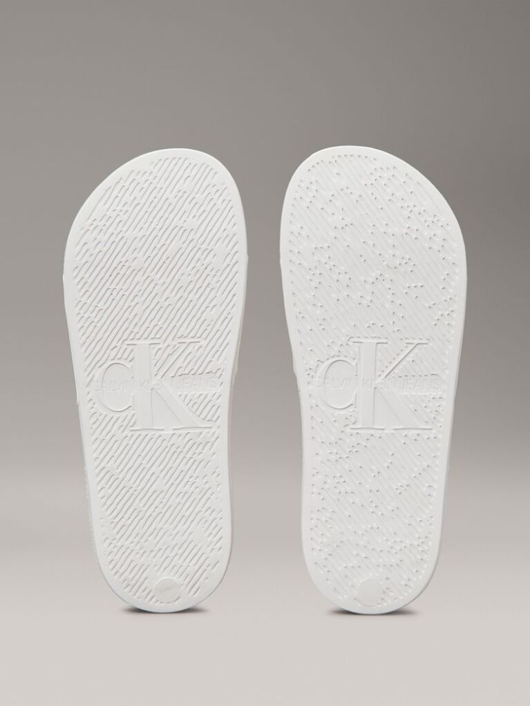 White Logo Sliders  Women