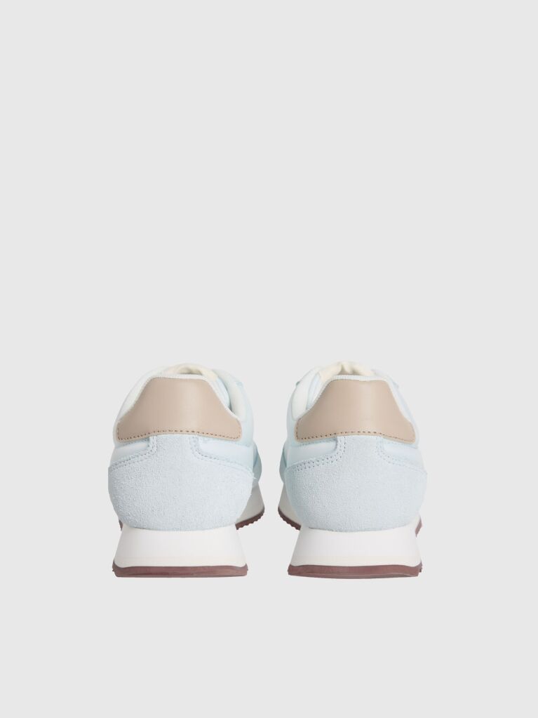 Μπλε Δερμάτινα Sneakers  Γυναίκα