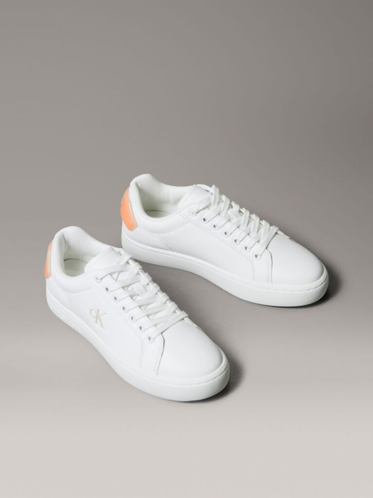 White Classic Leather Trainers  Women