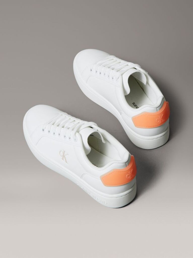 White Classic Leather Trainers  Women