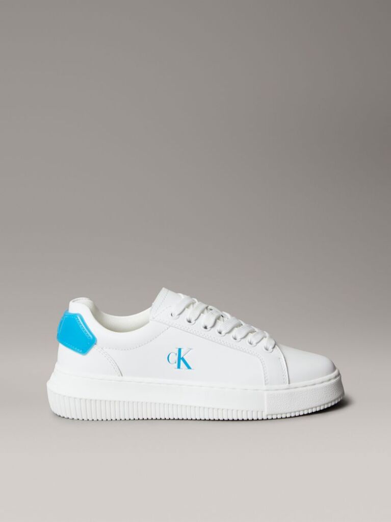 White Leather Trainers  Women
